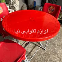 میز دایره تاشوو صندلی فست و فود و باغی|میز و صندلی غذاخوری|اهواز, طالقانی|دیوار