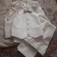ست کت و شلوار مجلسی سفید رنگ