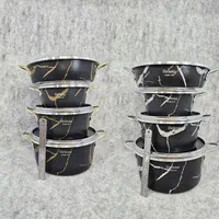 سرویس قابلمه 7 پارچه ماربل هلنا طرح سنگ