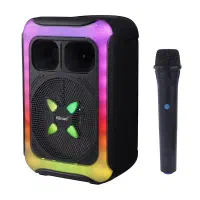 اسپیکر چمدانی 8 اینچی قدرتمند بهمراه میکروفن بیسیم