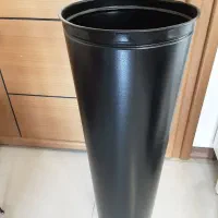 گلدان فلزی قهوه ای سوخته استوانه و کونیک|گل و گیاه طبیعی|تهران, باغ فیض|دیوار