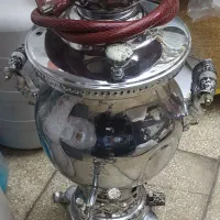 سماور برنجی ضخیم تابان ۶لیتری گازی