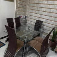 میزناهارخوری ۶ نفره/جاکفشی/میز تلویزیون|میز و صندلی غذاخوری|شاهین‌شهر, شهرک منازل چوبی|دیوار