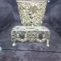 سطل آشغال و جای دستمال کاغذی برنز|کلکسیون اشیاء عتیقه|پارسآباد, |دیوار