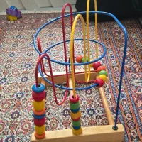 اسباب بازی چوبی میله و مهره دست ورزی