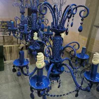لوستر طرح باکارت سرمه ای