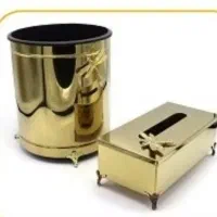 دستمال کاغذی و سطل آشغال