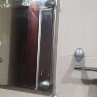 ست آینه دستشویی به همراه دستشویی و شیر آب  کارکرده