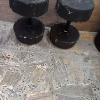 دمبل بتنی 20/ 15 / 7.5 / 5 کیلویی|تجهیزات ورزشی|رشت, آب آسیاب|دیوار