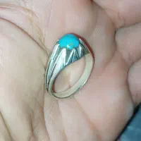 انگشتر نقره نگین فیروزه ای