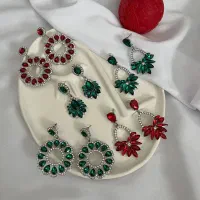 گوشواره های کریستالی کالکشن یلدایی|بدلیجات|تهران, تهرانپارس غربی|دیوار