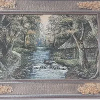 تابلو فرش دستبافت منظره