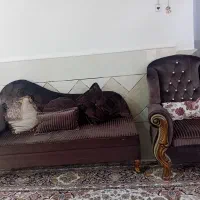 مبل نیمه سلطنتی .در حد نو سالم زیبا|مبلمان خانگی و میز عسلی|میناب, |دیوار