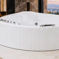 تولید کننده وان و جکوزی ماساژور دار کم جا ۱۱۰*۱۱۰
