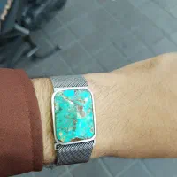 دستبند نقره فیروزه
