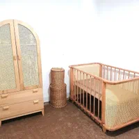 سرویس تخت سیسمونی سه تکه حصیری|تخت و سرویس خواب|شیراز, شهرک فرهنگیان|دیوار