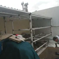 اجرای شیروانی سایبان والپست