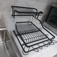 جای ظرفی دوطبقه همراه با جا قاشقی وسینی آب گیر|آبچکان و نظمدهنده ظروف|بندر امام خمینی, |دیوار