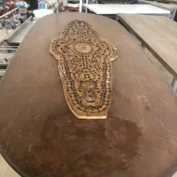 میز ناهار خوری بزرگ ۱۴ نفره و ۸ نفره(منبت کاری شده