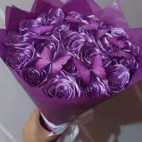 دسته گل های روبانی