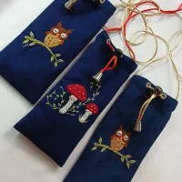 کیسه عینک گلدوزی شده