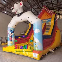 سرسره بادی طرح گاو ۹ متری تک لاین ( شادلین )