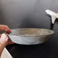 قدیمی ظرف برنجی کفی ترازو