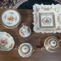 ظروف چینی طلایی طرح (لیلی و مجنون)