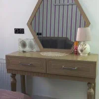 میز آرایش دوتا کشو به همراه آینه