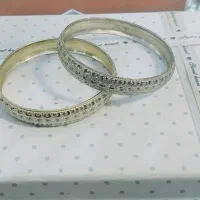 النگو نقره مشابه طلا۲عدد|جواهرات|سمنان, |دیوار