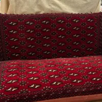یک جفت پشتی دستباف ترکمنی کاملا در حد نو