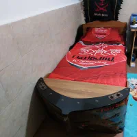 کمدلباس  وتخت نوجوانی با تشک در حد نو سالم|تخت و سرویس خواب|محمدشهر, سیدآباد|دیوار