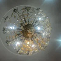 لوستر برنز۱۲شاخه به همراه دیوارکوب ست وساعت برنز|لوستر و چراغ آویز|اردبیل, |دیوار