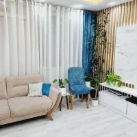 پرده شیک با مخمل کالیفرنیا و حریر پر چین