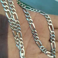 زنجیر نقره ایتالیا اصل  مدل تخت فیگارو|جواهرات|تهران, تهرانپارس شرقی|دیوار