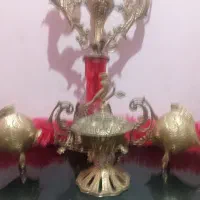 قلیان دو سر فرشته برنجی و دکوری|صنایع دستی و سایر لوازم تزئینی|پاکدشت, پاکدشت (مامازند)|دیوار