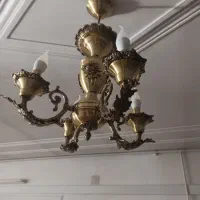 سه عدد لوستر برنز   و سه عدد لوستر حبابی