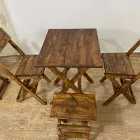 میزو صندلی تاشو نیمکت تاشو چوب نراد|میز و صندلی غذاخوری|بابل, |دیوار