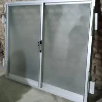 یک عدد پنجره المینیوم نقره ای|مصالح و تجهیزات ساختمان|فاضل آباد, |دیوار