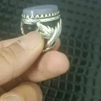 انگشتر عقیق کبود