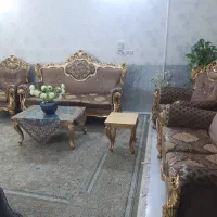 یک دست مبل 7نفره سلطنتی باجلومبلی