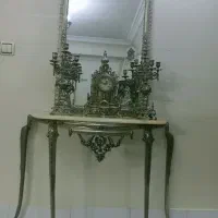 آینه شمعدان وساعت وکنسول برنز قدمی|بوفه، ویترین، کنسول|تهران, امامت|دیوار