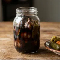 سیر ترشی هفت ساله خانگی پرند