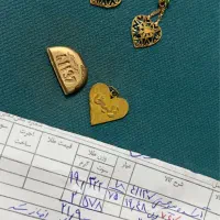 طلا ابشده و گوشواره و پلاک