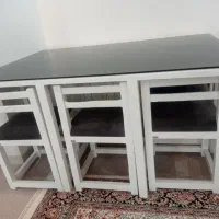 میز ناهار خوری کم جا ۶ نفره
