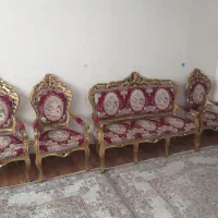 مبل سلطنتی ۶نفره اصل چوب|مبلمان خانگی و میز عسلی|سهند, |دیوار