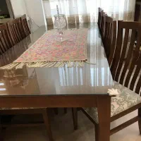 میز غذا خوری ۸ نفره چوب راش درجه یک