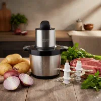 خردکن 8 لیتراصلی گیربکسی سیلورکرست+غذاساز+چرخ گوشت