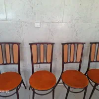 صندلی فلزی محکم 4 عدد