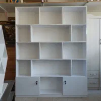 کتابخانه ۱۹۰|کتابخانه، شلف، قفسه‌های دیواری|بهار, |دیوار